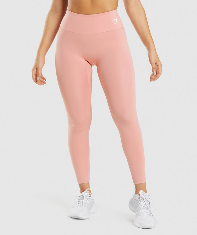 Women\'s Gymshark Training Leggings Pink | NZ 0CSGOT